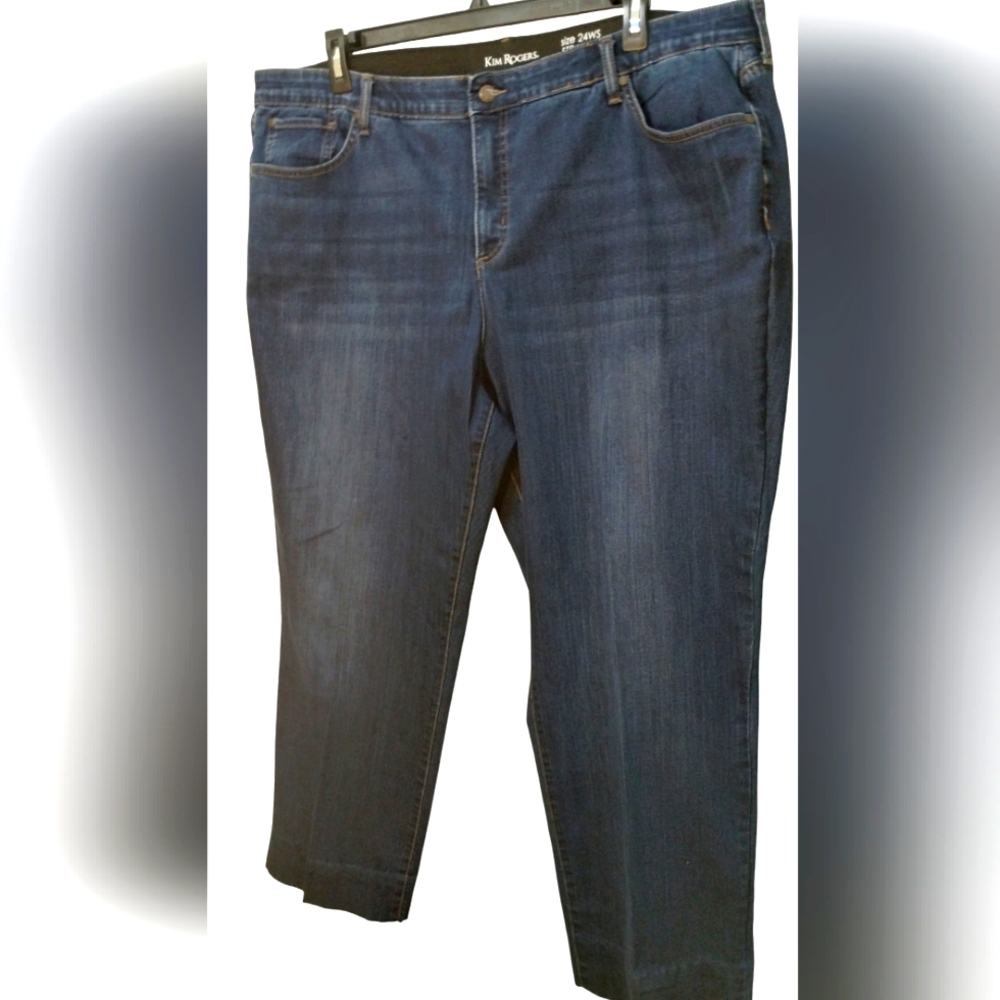 Plus Size Tummy Control Straight Leg Jeans